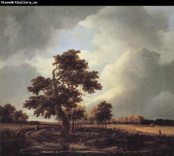 Jacob van Ruisdael Landscape with Shepherds and Peasants